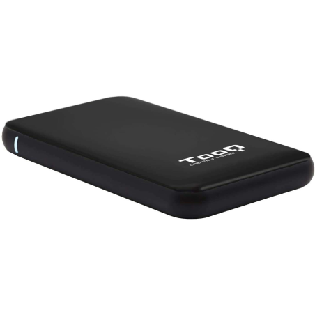 Tooq Boîtier Externe HDD/SDD 2.5" jusqu'à 9.5mm SATA USB 3.0/3.1 Gen 1 - Sans Vis - Couleur Noire