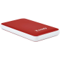 Tooq Boîtier Externe HDD/SDD 2.5" jusqu'à 9.5mm SATA USB 3.0/3.1 Gen 1 - Sans Vis - Couleur Rouge/Blanc