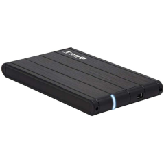 Tooq Boîtier Externe HDD/SDD 2.5" jusqu'à 9.5mm SATA USB 3.0 - Couleur Noire