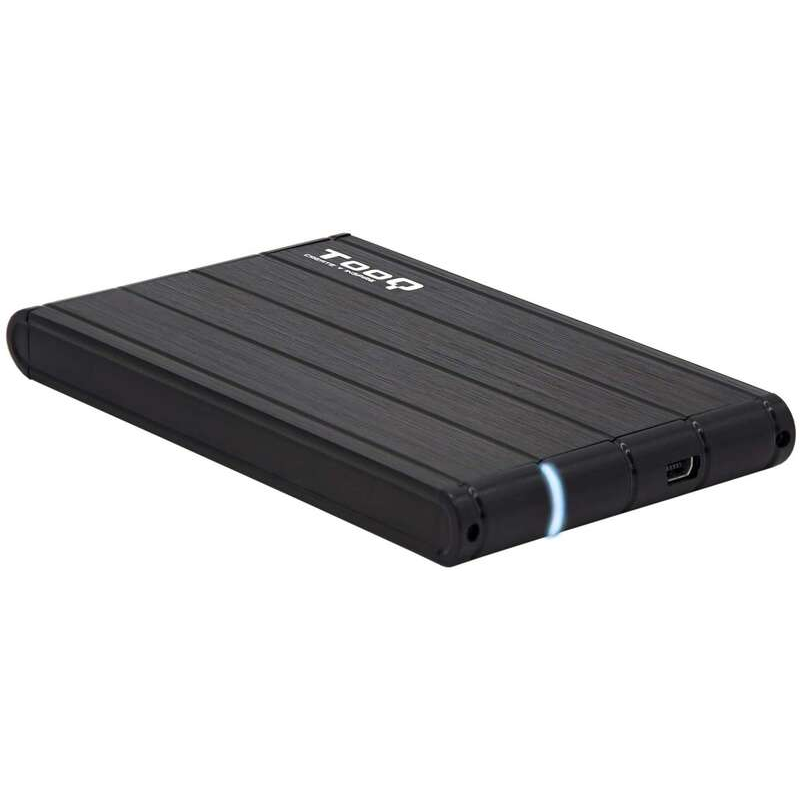 Tooq Boîtier Externe HDD/SDD 2.5" jusqu'à 9.5mm SATA USB 3.0 - Couleur Noire