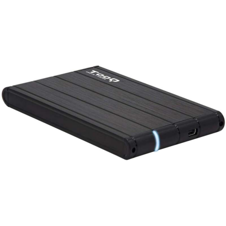 Tooq Boîtier Externe HDD/SDD 2.5" jusqu'à 9.5mm SATA USB 3.0 - Couleur Noire