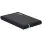 Tooq Boîtier Externe HDD/SDD 2.5" jusqu'à 9.5mm SATA USB 3.0 - Couleur Noire