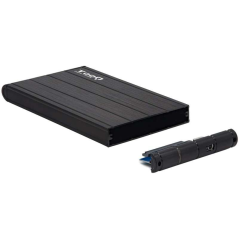 Tooq Boîtier Externe HDD/SDD 2.5" jusqu'à 9.5mm SATA USB 3.0 - Couleur Noire