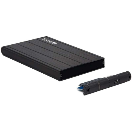 Tooq Boîtier Externe HDD/SDD 2.5" jusqu'à 9.5mm SATA USB 3.0 - Couleur Noire