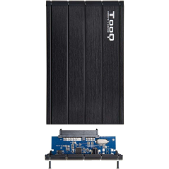 Tooq Boîtier Externe HDD/SDD 2.5" jusqu'à 9.5mm SATA USB 3.0 - Couleur Noire