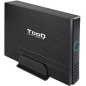 Tooq Boîtier de disque dur externe 3,5" SATA/IDE USB 2.0 avec support - Couleur noire