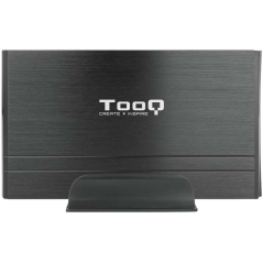Tooq Boîtier de disque dur externe 3,5" SATA/IDE USB 2.0 avec support - Couleur noire