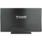 Tooq Boîtier de disque dur externe 3,5" SATA/IDE USB 2.0 avec support - Couleur noire