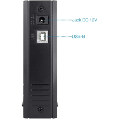 Tooq Boîtier de disque dur externe 3,5" SATA/IDE USB 2.0 avec support - Couleur noire
