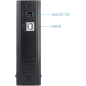 Tooq Boîtier de disque dur externe 3,5" SATA/IDE USB 2.0 avec support - Couleur noire