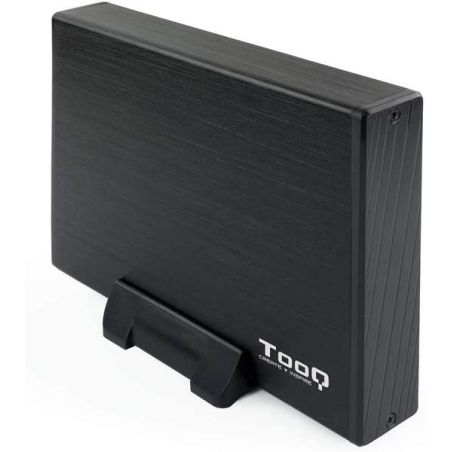 Tooq 3.5" SATA USB 3.0 Boîtier de disque dur externe avec support - Couleur noire