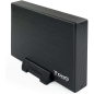 Tooq 3.5" SATA USB 3.0 Boîtier de disque dur externe avec support - Couleur noire