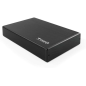 Tooq 3.5" SATA USB 3.0 Boîtier de disque dur externe avec support - Couleur noire