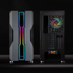 Tooq Semi-Tour Gaming Box Tqgcc103-B "Nightcity" - Couleur Noir