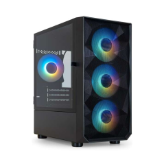 Boîte de jeu Tooq Mini Tower Tqgcc901-B "Seizure" - Noir