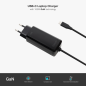 Chargeur pour ordinateur portable Tooq GaN USB-C/PD 100 W - Câble de 1,80 m - Noir