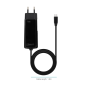 Chargeur pour ordinateur portable Tooq GaN USB-C/PD 100 W - Câble de 1,80 m - Noir