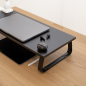 Support pour écran ou ordinateur portable Tooq TQMR111 - Bois - Poids max. 20 kg - Noir