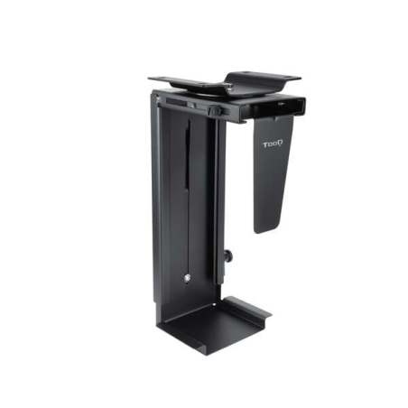 Support de Bureau/Mural Tooq pour CPU - Poids Max 10kg - Angle de Rotation 180º - Couleur Noir