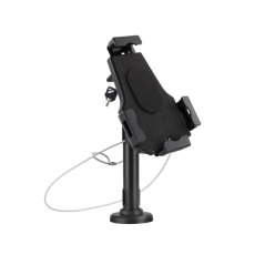 Support de bureau et mural professionnel réglable Tooq pour tablettes de 7,9" à 10,5" - Verrou antivol inclus - Organiseur de câ