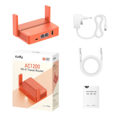 Routeur de voyage WiFi double bande Cudy TR1200 AC1200 - 1x port Wan 100/10 Mbps et 1x ports Lan 100/10 Mbps - 2 antennes extern