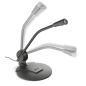 Microphone de bureau Trust Primo - Haute sensibilité - Jack 3,5 mm - Câble de 1,80 m - Couleur noire