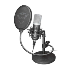 Trust Gaming GXT 252 Emita Microphone Cardioïde USB - Pied Métal - Câble 1.80m - Couleur Noir