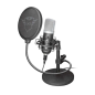 Trust Gaming GXT 252 Emita Microphone Cardioïde USB - Pied Métal - Câble 1.80m - Couleur Noir
