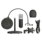 Trust Gaming GXT 252 Emita Microphone Cardioïde USB - Pied Métal - Câble 1.80m - Couleur Noir