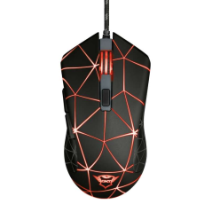 Trust Gaming GXT 133 Locx Souris USB 4000dpi - 6 Boutons - Eclairage LED - Câble Tressé 1.80m - Utilisation Ambidextre - Couleur