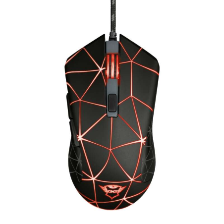 Trust Gaming GXT 133 Locx Souris USB 4000dpi - 6 Boutons - Eclairage LED - Câble Tressé 1.80m - Utilisation Ambidextre - Couleur