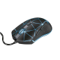 Trust Gaming GXT 133 Locx Souris USB 4000dpi - 6 Boutons - Eclairage LED - Câble Tressé 1.80m - Utilisation Ambidextre - Couleur