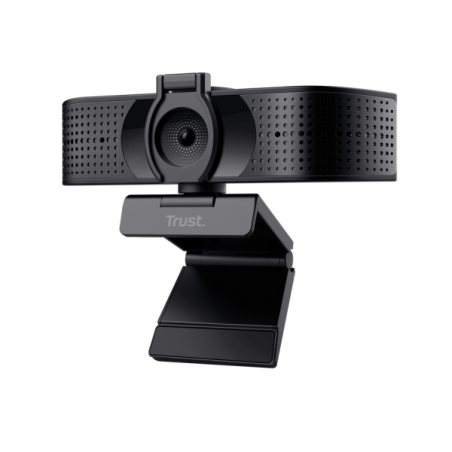 Webcam Trust Teza 4K Ultra HD - Câble de 2 m - Microphone intégré - Balance des blancs automatique - Mode confidentialité - Adap