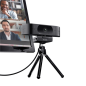 Webcam Trust Teza 4K Ultra HD - Câble de 2 m - Microphone intégré - Balance des blancs automatique - Mode confidentialité - Adap