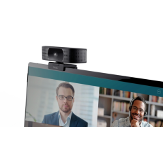 Webcam Trust Teza 4K Ultra HD - Câble de 2 m - Microphone intégré - Balance des blancs automatique - Mode confidentialité - Adap