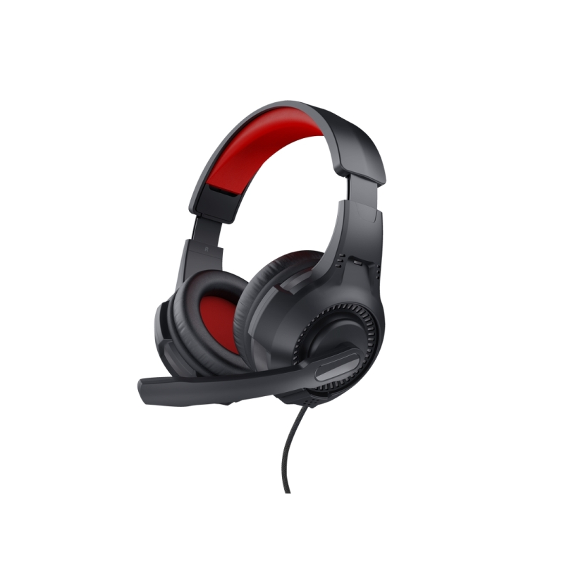 Trust Casque de jeu circumaural - Microphone pliable - Bandeau réglable - Son stéréo - Microphone à condensateur - Compatible av