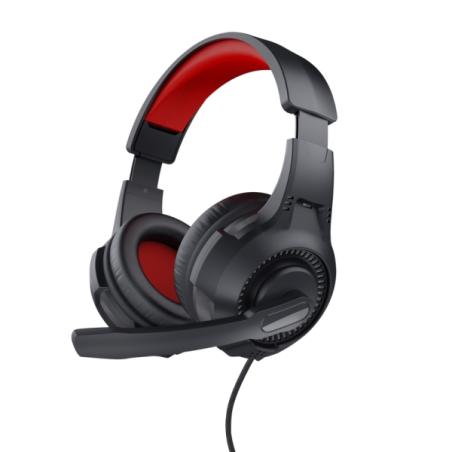 Trust Casque de jeu circumaural - Microphone pliable - Bandeau réglable - Son stéréo - Microphone à condensateur - Compatible av