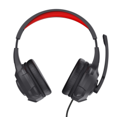 Trust Casque de jeu circumaural - Microphone pliable - Bandeau réglable - Son stéréo - Microphone à condensateur - Compatible av