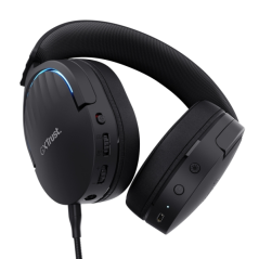 Trust GXT491 Fayzo Casque Gaming - Bluetooth et USB-C 2,4Ghz - Noir