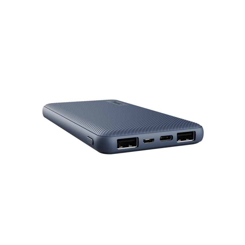 Trust Primo Powerbank 10000mAh - USB, Type C - Chargement rapide - Couleur Bleu