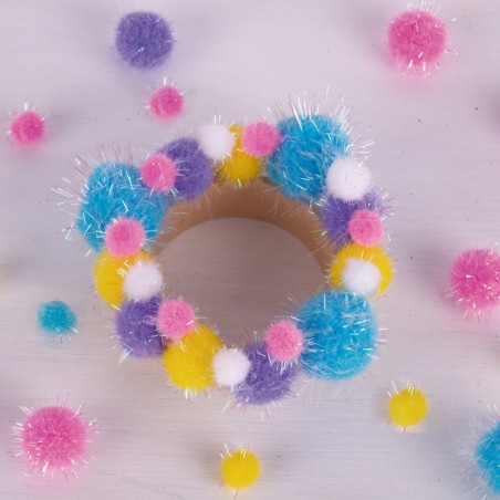 Apli Lot de 80 Pompons