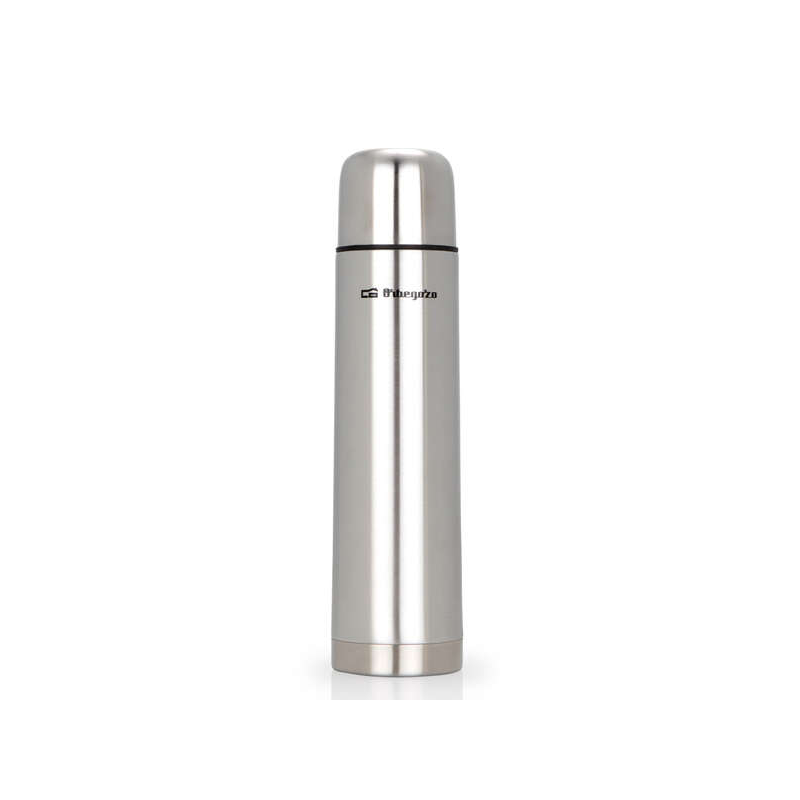 Orbegozo TRL 10060 Thermos en Inox - Conserve les liquides froids pendant 24H et chauds pendant 12H - Capacité 1000 ml - Bouchon