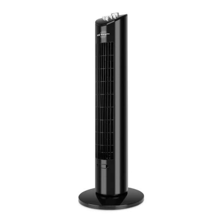 Orbegozo TW 0800 Ventilateur tour oscillant - Puissant et silencieux - Minuterie 2h - Design élégant - Plateau pour essences aro
