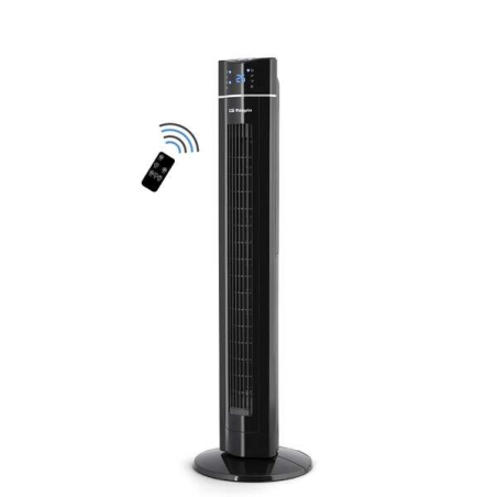 Ventilateur Tour Ionique Orbegozo TWM 1009 - Puissant et Technologique - Écran LED - Télécommande - Minuterie et Bac à Essences