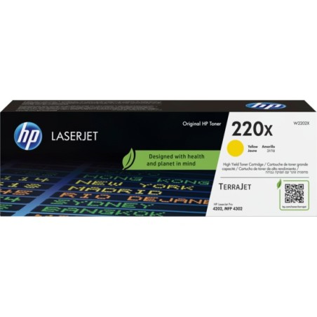 ✅ HP 220X Jaune Toner W2202X couleur jaune en stock