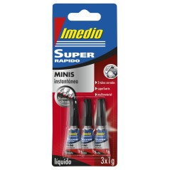 ✅ Imedio Colle Instan. Super Rapide Pack 3x1gr couleur Transparent en stock