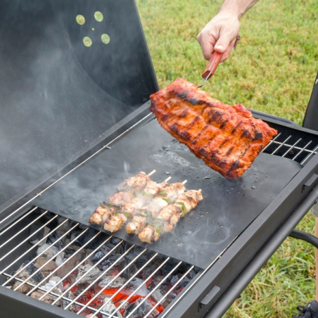 Lot de 2 tapis de cuisson pour four et barbecue Innovagoods - Réutilisables - Lavables au lave-vaisselle - Résistance à la chale