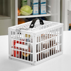 Cage de sécurité alimentaire pour réfrigérateur Innovagoods - Polypropylène - Serrure à combinaison - Poignée de transport - 28