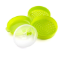 Cuiseur vapeur double pour micro-ondes Innovagoods Fresh - Double compartiment - Valve vapeur - Matériau durable - Facile à nett