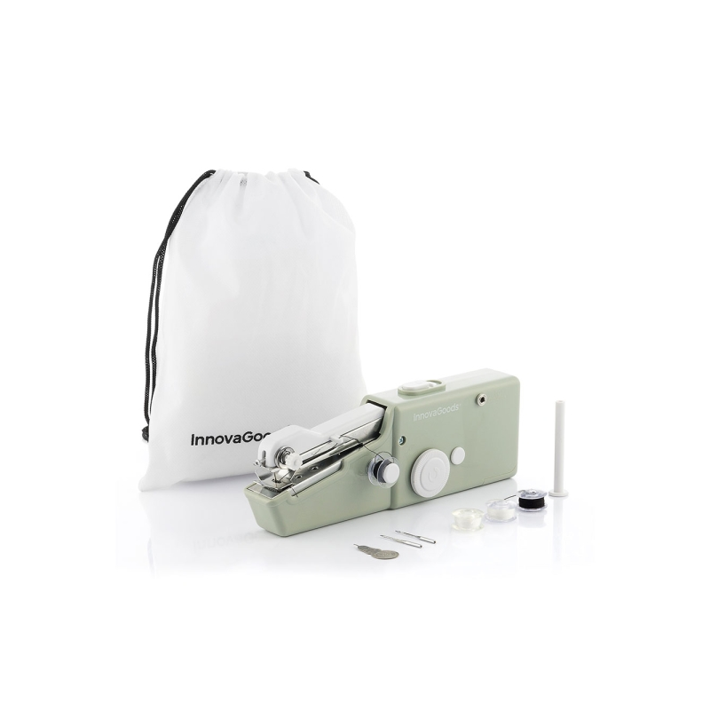 Machine à coudre portable Innovagoods Sewket - Accessoires inclus - Idéale pour les voyages - Sac de transport - Convient aux ti
